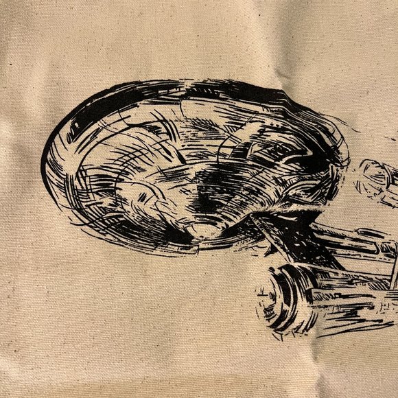 NWT Star Trek tote bag, original artwork! - Picture 2 of 4